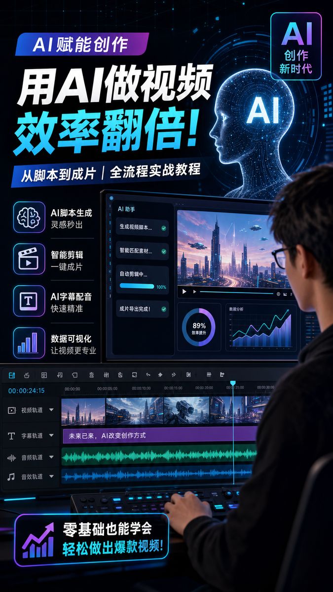 高清视频传媒-AI视频剪辑教程传媒